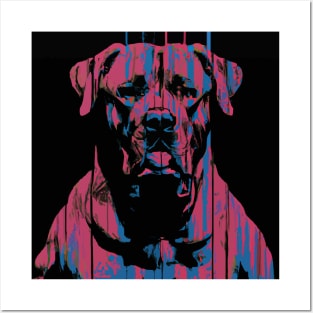 Boxer Dog Mural Graphic Painting Posters and Art